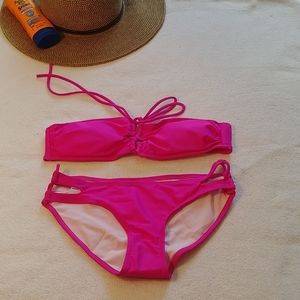 NWOT Magenta Cutout Bikini